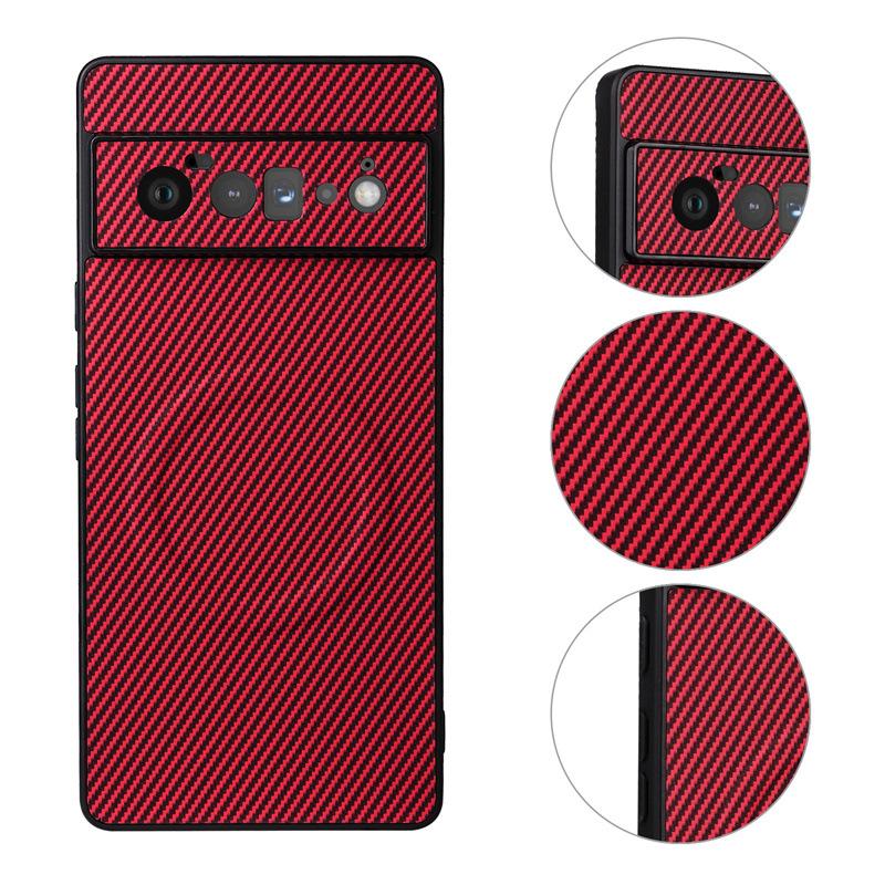 Google Pixel 11 Magnetic Phone Case,Leather Carbon Fiber MagSafe Wireless Charging ShockProof Phone Case Cover for Google Pixel 11