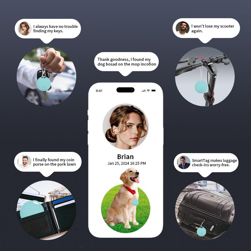 Мини Bluetooth GPS-трекер для Apple Find My Anti Lose Reminder, устройство для поиска ключей, локатор для собак и детей, сумка-кошелек для автомобиля, умная метка