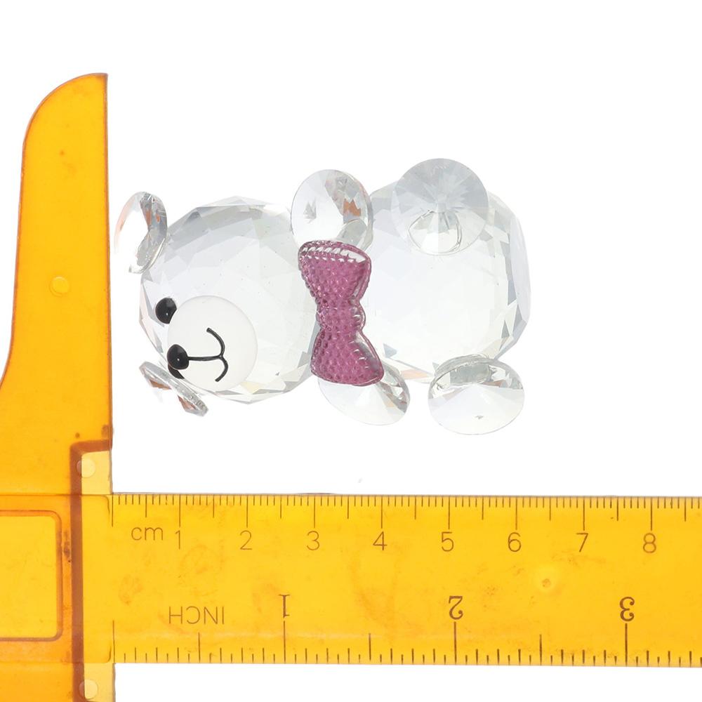 Bear Crystal Bear Figurine Collection Colorful Pretty Glass Ornament Cute Bear Statue  Home