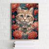 5d DIY Алмазная картина вышивка крестом милые животные кошка алмазная вышивка мозаика полный круглый дрель домашний декор