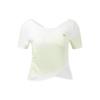 Color Block Spliced Fitness Short Sleeve T-Shirt Women Tops A11W321121F-ZA