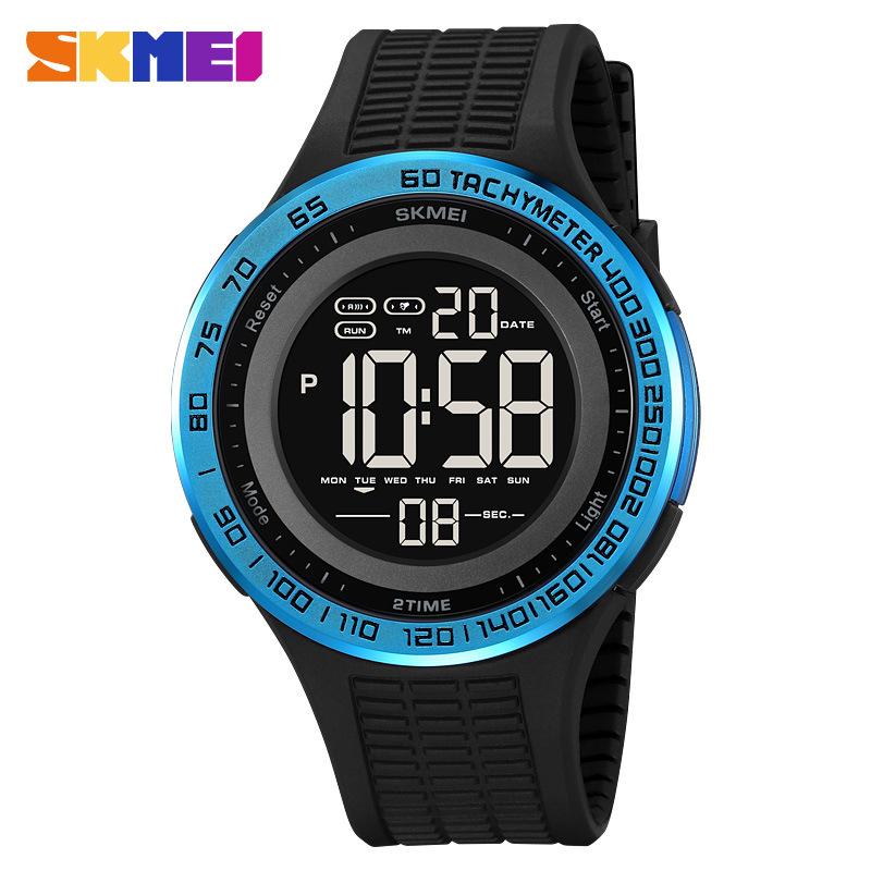 Moment Beauty Мужские электронные часы Модные светящиеся водонепроницаемые многофункциональные студенческие электронные часы Торговец