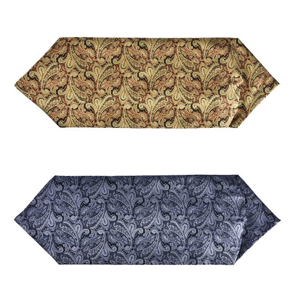 Цветочный узор Галстук-аскот Пейсли Горошек Самовяз Винтажный Кашю Галстук Свадебная Вечеринка