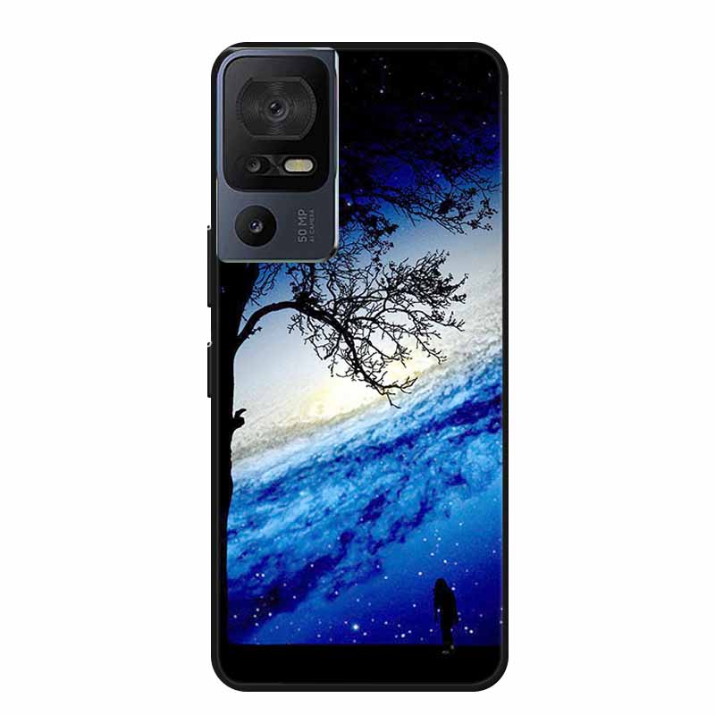 Чехол для телефона TCL 40 SE 40SE Coque Черный Силиконовый Мягкий Задний Чехол-Крышка Для TCL 40 SE Чехол Funda Для TCL40SE Capa 6.75" Оболочка