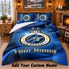 Club Brugge FC Pattern Bedding 3Pcs Set Custom Name, Bed Sheet And Pillowcases For Home Bedroom
