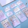 3lots Cute Creative Cartoon Stack Animal Head Sticky Notes Kawaii Student Loose-leaf Memo Pad Office Accessories School Supplies