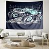 Truck Print Tapestry, Backdrop, Easy Setup, Ideal for Bedroom, Office & Living Room, with Aesthetic Wall Hanging Decor.
