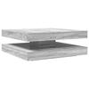 VidaXL 360-degree Rotating Coffee Table Sonoma Grey 90x90x34.5 Cm, Side Table, Living Room Table, Modern Coffee Table, 3321356