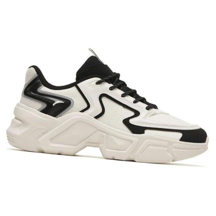 Anta Удобные нескользящие износостойкие низкие женские кроссовки Dad Shoes белые черные 122318886-1