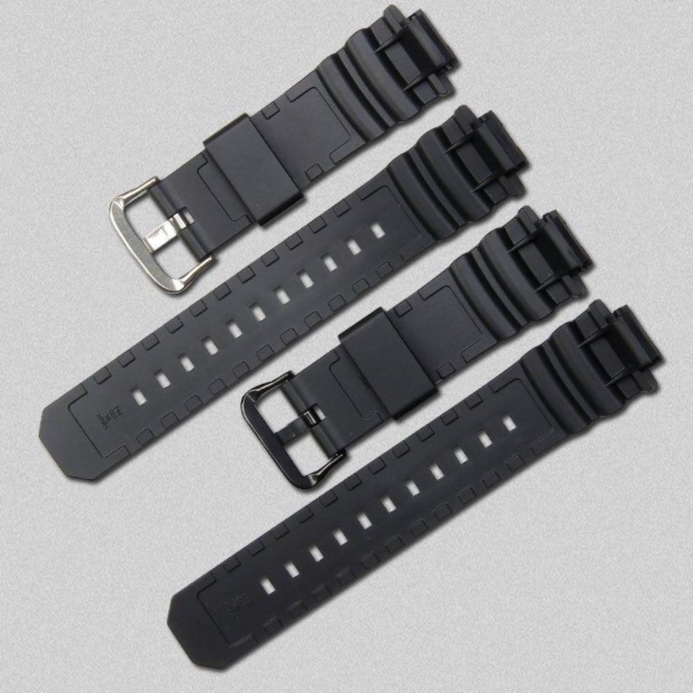 Replacement Bracelet Watch Band For Casio G-Shock AW-591 590/5230/282B AWG-M100/101 G-7700/7710 Rubber Wristband Strap