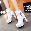 Short Boots Women's New Women's Shoes European and American High-heeled Short Boots Large-size Women's Boots