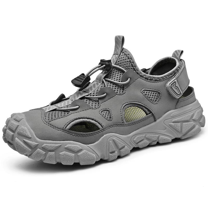 Men's Shoes Summer Breathable Thin Mesh Hollow Mesh Sports Leisure Running Mountaineering Wading Stream Light Mesh Shoes