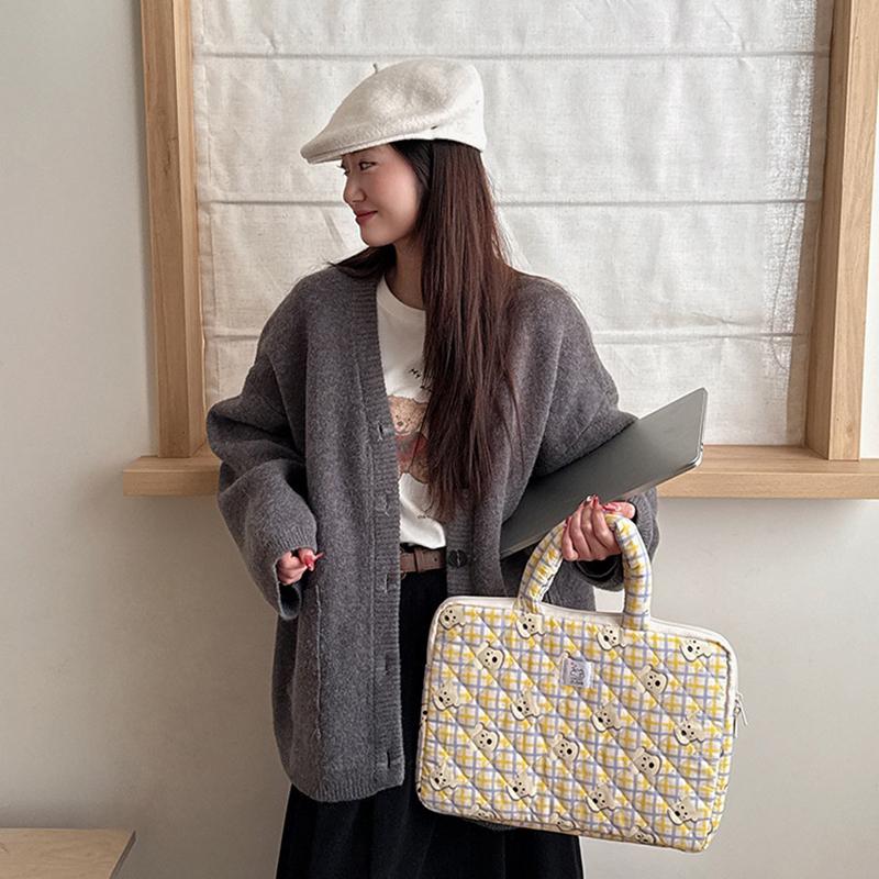 Ins Симпатичная сумка для ноутбука 14 дюймов, портфель, чехол для Macbook Air Pro Xiaomi Huawei Lenovo Asus HP, сумка для ноутбука