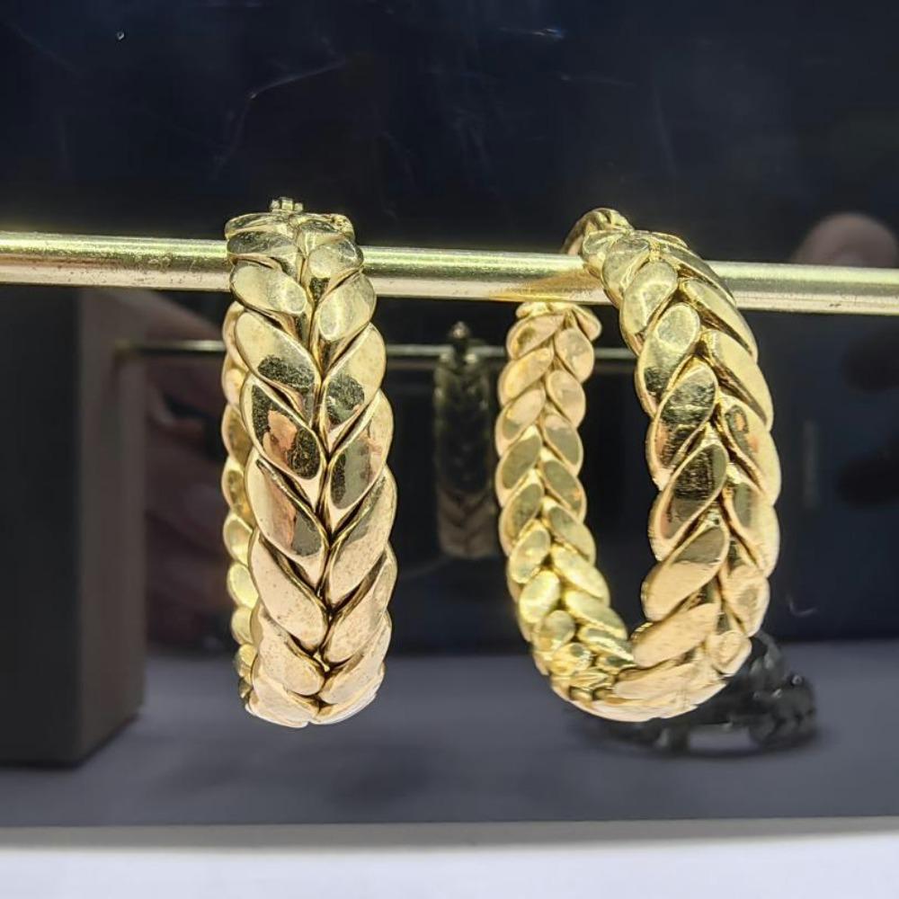 Серьги-кольца из листьев мира, колосья пшеницы из нержавеющей стали, трендовые серьги в европейском и американском стиле