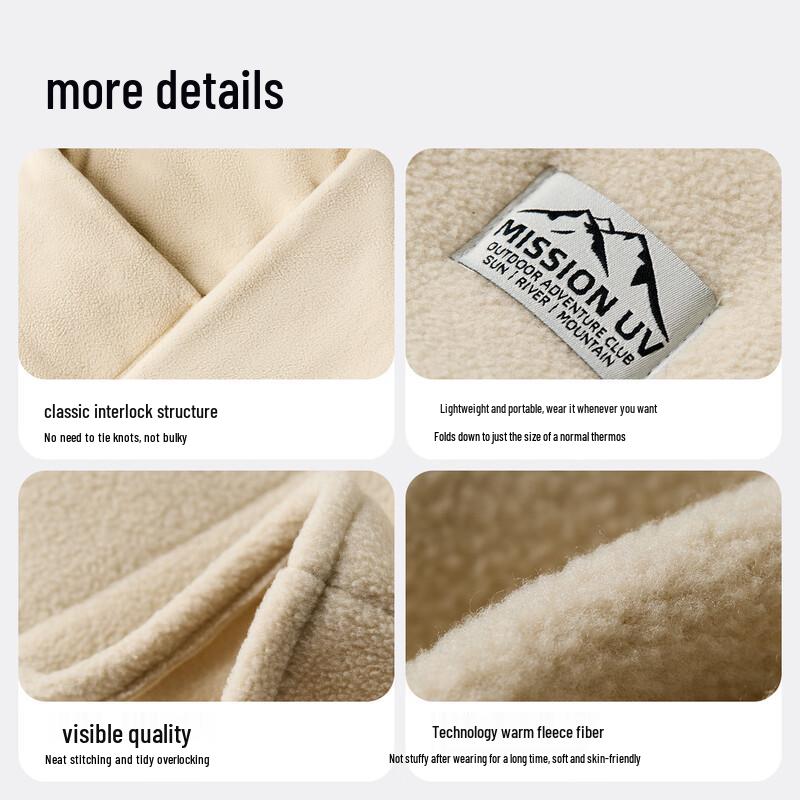 MISSION UV Fleece Neck Warmer Scarf