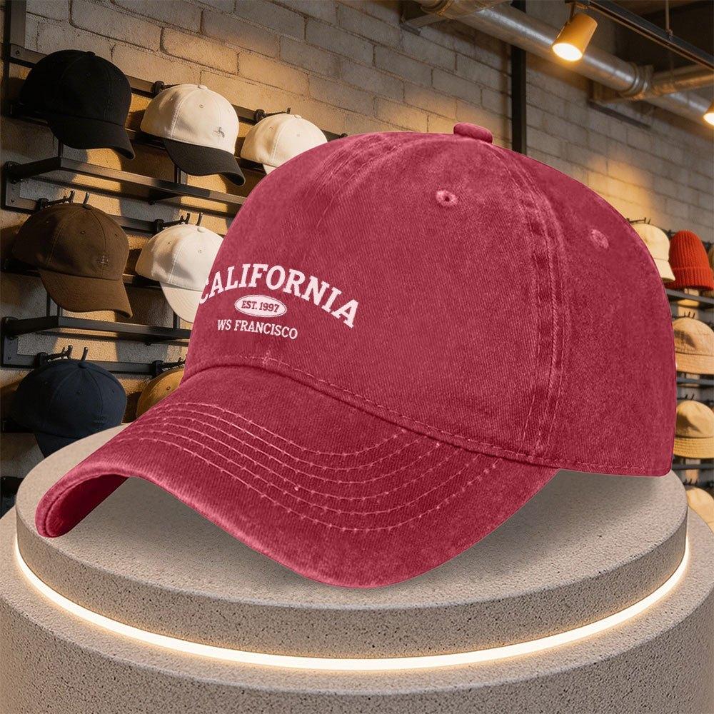 San Francisco California Letter Print Baseball Cap  Adjustable Casual Hat for Parties Sports  Everyday Wear