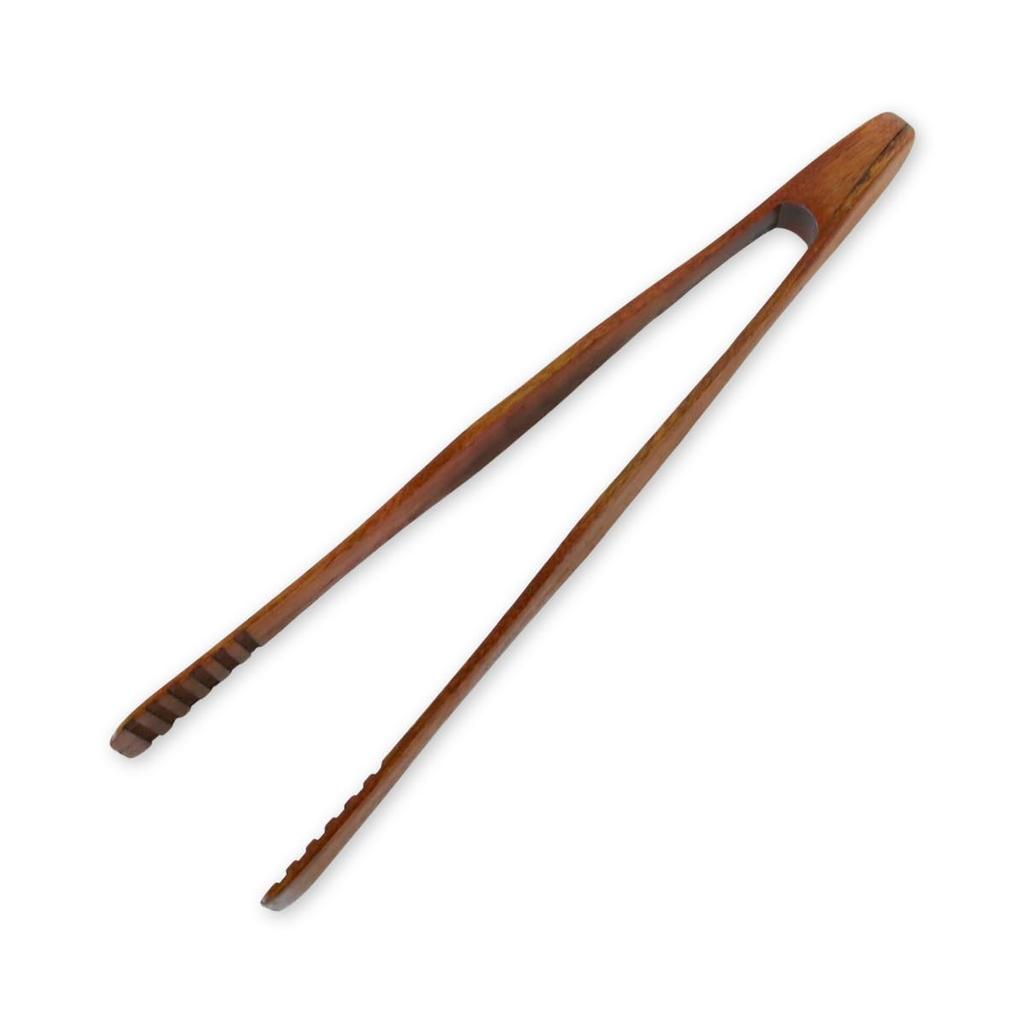 Wooden Simple Current Model J-kitchens Tongs, Type, Lacquered, 26.7cm,