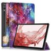 Case For Samsung Tab S9 Fe Plus Case 12.4" Tri-Folding Stand Magnetic Smart Cover For Coque Galaxy Tab S10+ S10FE S10 FE+ Case