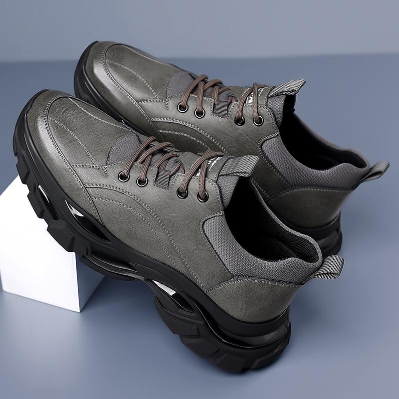 Высококачественная брендовая мужская повседневная обувь из натуральной кожи, оксфордские туфли на толстой подошве, простые белые мужские кроссовки для бега и походов на открытом воздухе