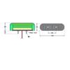 Dual Bow Marker LED Blue 1 piece ATS-730 (12V/24V compatible)