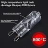 10pcs G9 Halogen Light Bulbs Quality Energy Saving 220V Filament Lamp High Temperature Resistant 25W/40W/60W Warm White Ovens