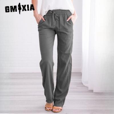 Женские модные повседневные однотонные брюки с высокой талией и капри с принтом