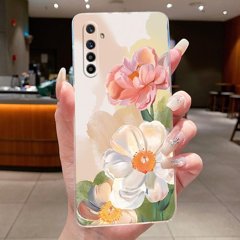 Чехол для Realme XT X2 RMX1921 RMX1992 Прозрачный Роскошный Модный Бабочка Цветок Мягкий Силиконовый Чехол для Телефона для Realmex2 Realmext Case