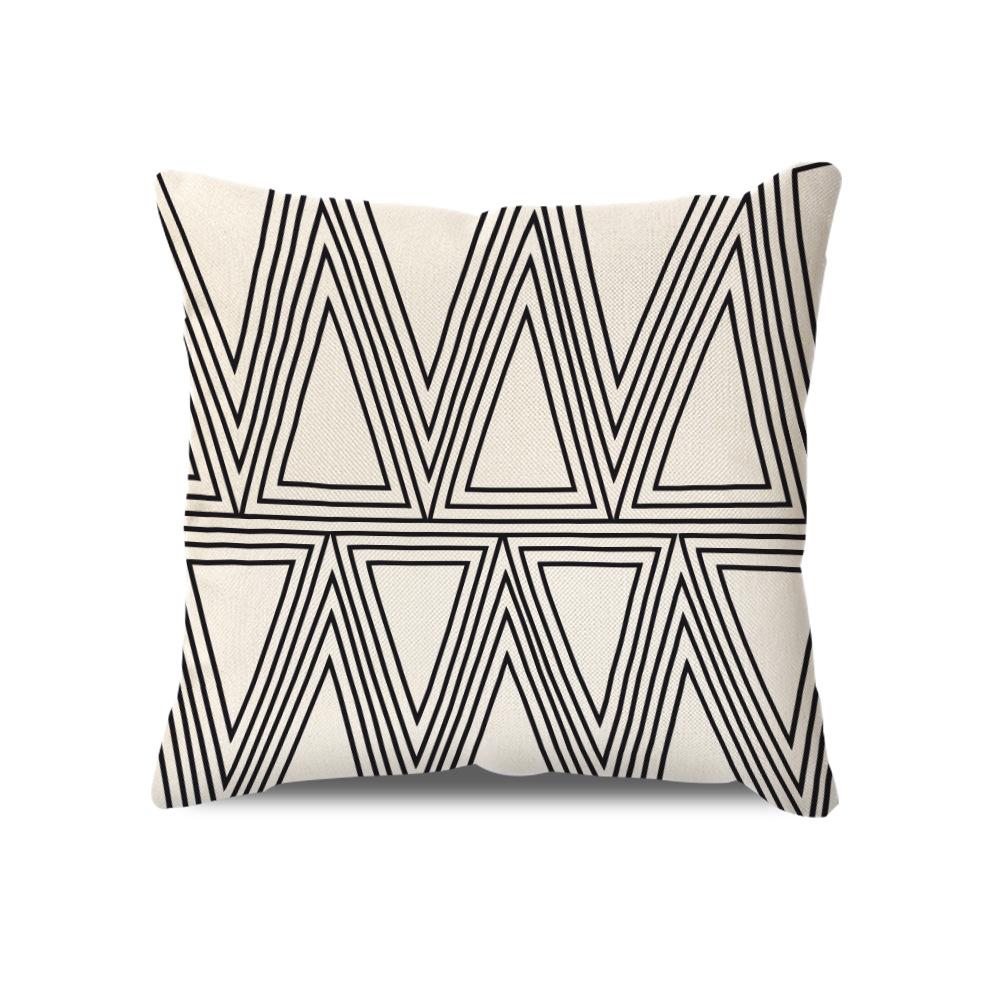 Скандинавская подушка-подушка Современная Минималистичная Полосатая Геометрическая Клетчатая Наволочка Подушка для сиденья дивана Подушка для талии