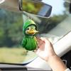 Hoodie Duck Acrylic Hanging Decoration Home Indoor Christmas Tree Car Rearview Mirror 2D Flat Duck Hanging Ornament Cartoon Animal Pendant
