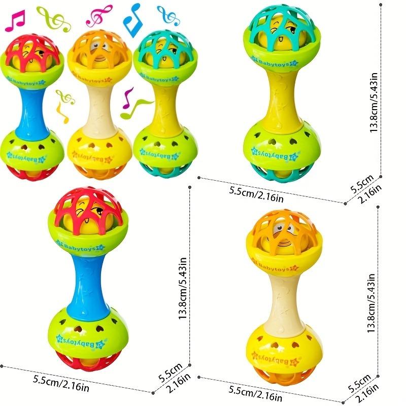 Soft Baby Rattle Shaker Toy for Newborn Grasp Training Early Educational Sensory Teether Toy