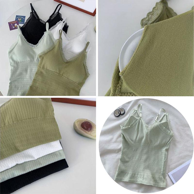 Камзол, женская футболка без рукавов, летняя кружевная тонкая майка с v-образным вырезом, нижняя рубашка, женская одежда