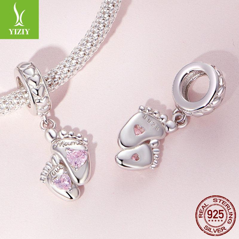 Розовый Любовь Серия ко Дню Матери Браслет Бусины, Великая Материнская Любовь S925 Серебряные Бусины Рассыпные Бусины