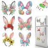 6Pcs Easter Gnome Diamond Painting Refrigerator Magnet Diamond Painting Fridge Magnet DIY Fridge Stickers for Adults Beginners