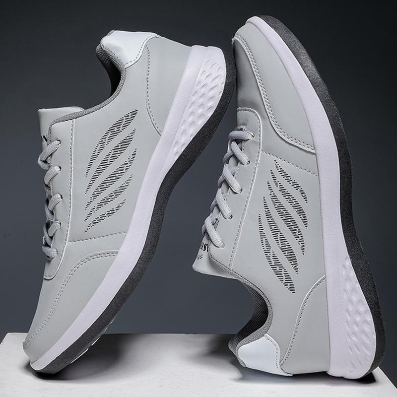 38-48 спортивная обувь, мужская кожаная дышащая спортивная повседневная обувь, большие размеры, мужская спортивная обувь для бега и фитнеса