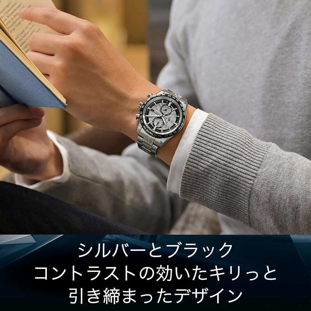 Citizen Attesa Platinum Shine Collection Радиоуправляемый Водонепроницаемый Хронограф Eco-Drive Мужские Аналоговые Часы Серебристые