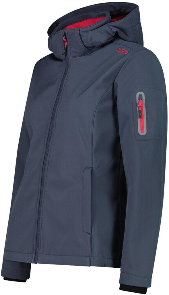 CMP Softshell Jacket Zip Hood Women (39A5006) Functional Jacket 39A5006 Titanium Carmine