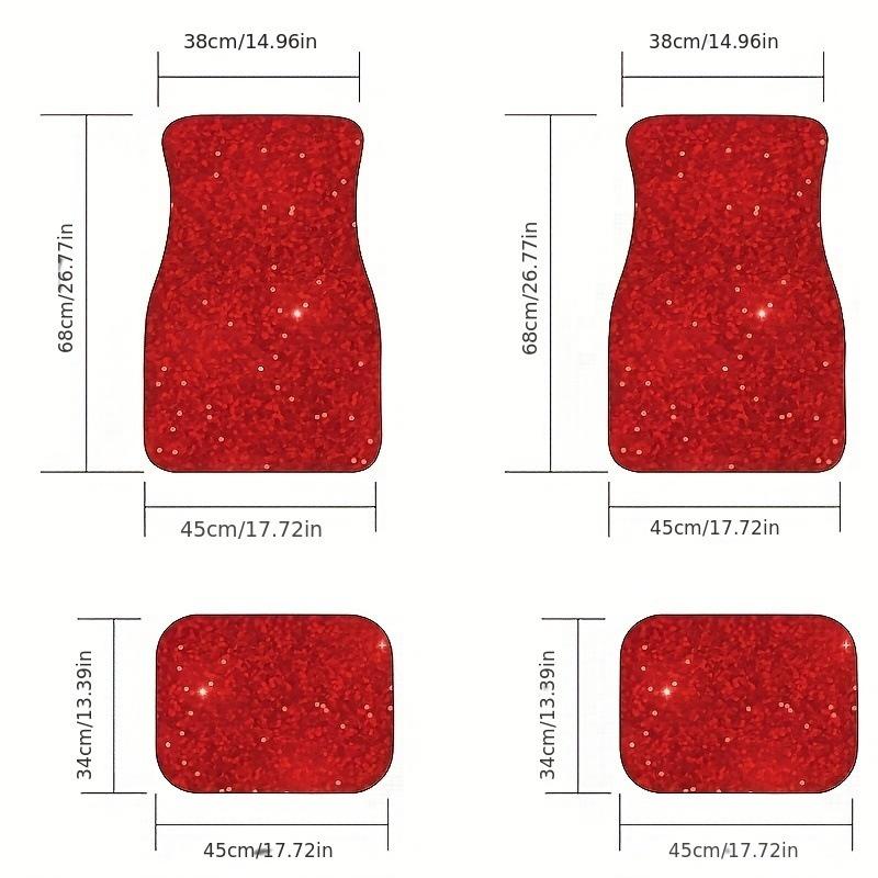 Автомобильные коврики для ног, универсальные коврики для ног в стиле бохо, комплект из 4 предметов, устойчивых к грязи, передние и задние коврики, автомобильные аксессуары