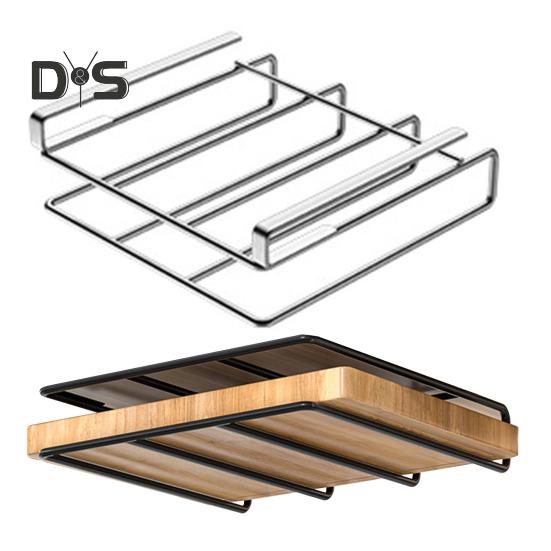 Подставка для разделочных досок, держатель для разделочных досок под шкафом, прочная, выдерживающая большую нагрузку, подвесная стойка для разделочных досок