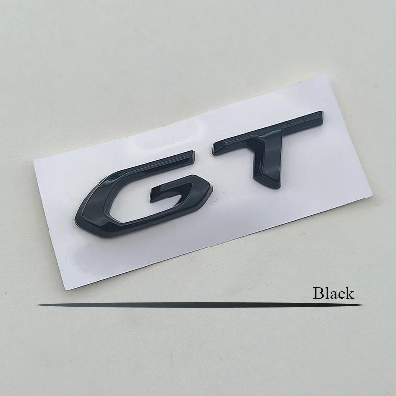 OVII3 3D ABS Logo GT Emblem Letters Car Trunk Badge For Peugeot 208 2008 201 206 508 5008 207 408 4008 3008 308 GT Sticker Accessories