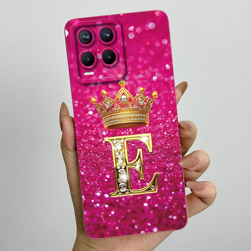 Для Realme 8 Pro RMX3085 RMX3081 Модный чехол для пары с инициалами для Realme8 8Pro 4G Мягкий силиконовый защитный чехол