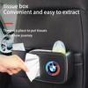 QMBR7 2025 Hots E60 Car Seat Back Trash Bin Storage Box Drink Holder Organizer 50 Anniversary For Bmw E46 E90 F20 E39 E91 E87 E60 E93