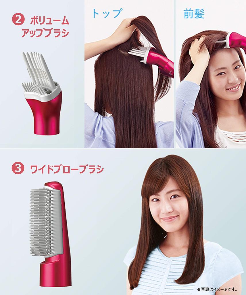 Panasonic Kuru Kuru Dryer Nano Care Совместимость с зарубежными странами Rouge Pink EH-KN9C-RP