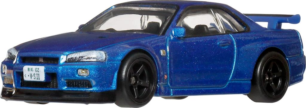 Hot Wheels Культура Автомобилей Вечные Иконы Nissan Skyline II Игрушечный Автомобиль Литая Машинка Возраст Синий JBK92 GT-R V-Spec (БНР34) 3+