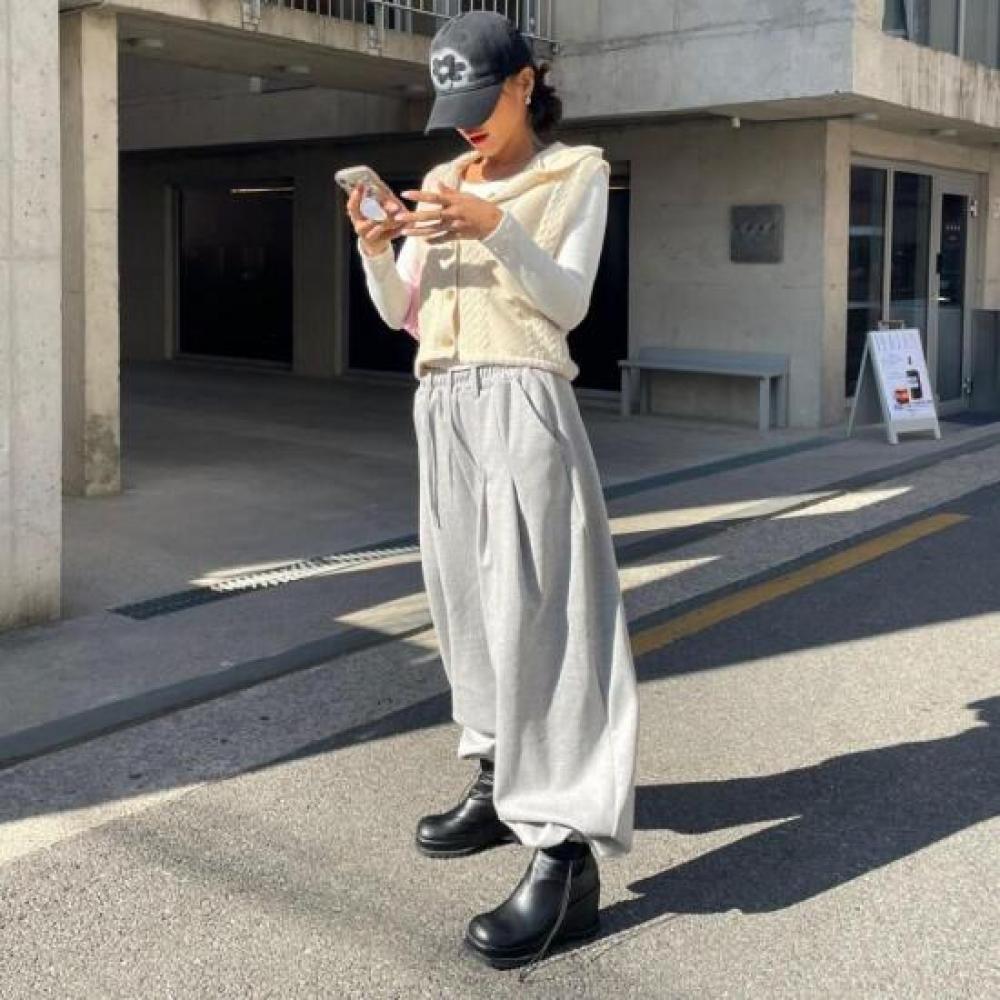 New Arrivals Open Run Balloon Pants Big Size Jogger Wide Pants