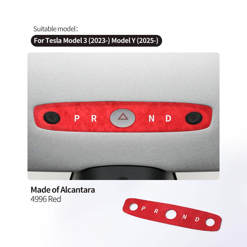 Carbon Fiber For Tesla Model 3 (2023-) / Model Y (2025-) Car Reading Light Panel Trim Sticker Anti Scratch Interior Accessories