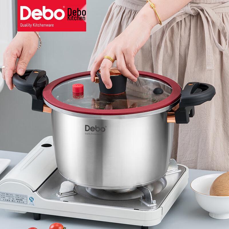 Антипригарная кастрюля с микро-давлением из нержавеющей стали Debo 304