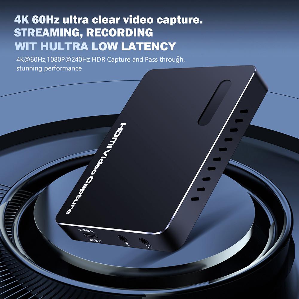 Совместимая карта видеозахвата 4K HDMI USB 3.2 4K60hz Low Latency Plug and Play 4Kp60 InputOutput