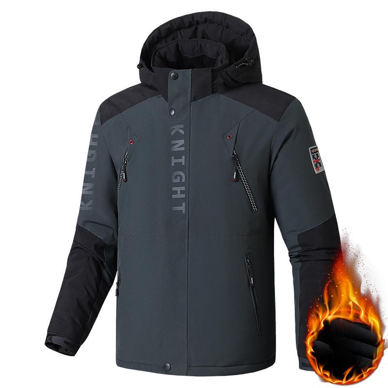 Fashion Plus Size Men's Cotton-padded Jacket, Thickened Warm Cotton-padded Jacket, Loose Padded Jacket, Outdoor Cotton-padded Jacket 9XL