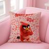 Анимация A-A-Angry Birds Мультяшная Наволочка Противопылевой Клещ Наволочка На Молнии Невидимка Шелковистый Короткий Плюш Чехол для Подушки Дивана