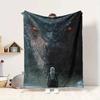 Dragon Encounter Flannel Blanket Throw Blanket Soft Warm Sofa Bed Camping Home Decor Unique Christmas Gift C9211377